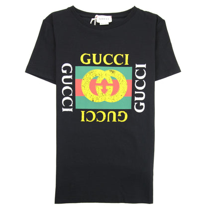 Gucci Junior Gucci Logo T-shirt Black 1060