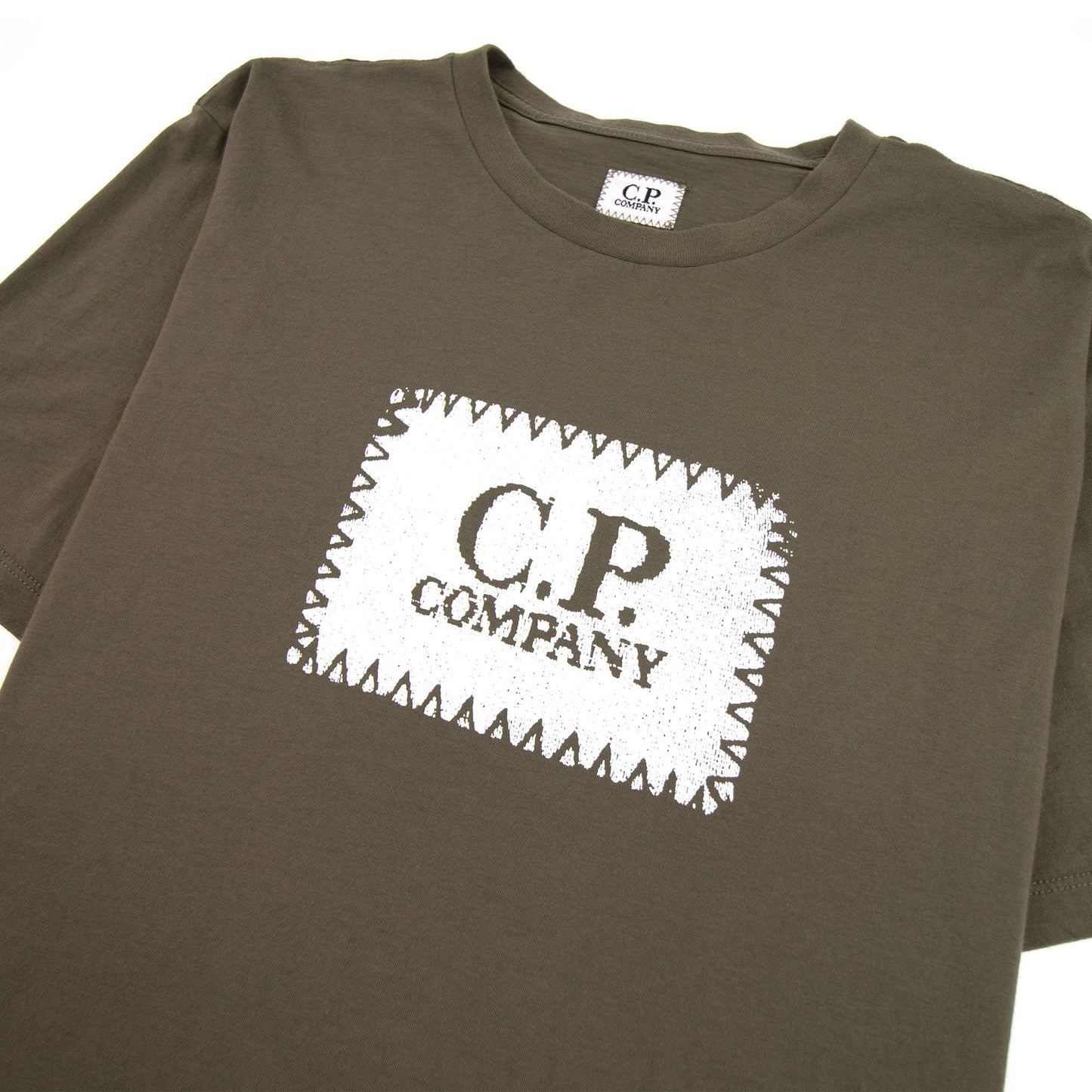 CP Company Patch Logo T-shirt Khaki 672