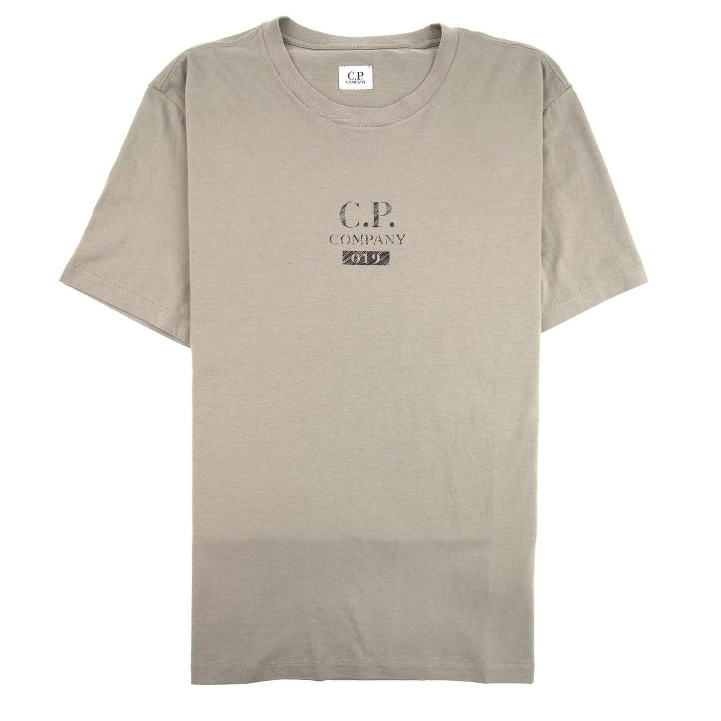 CP Company 019 Back Logo T-shirt Khaki 932