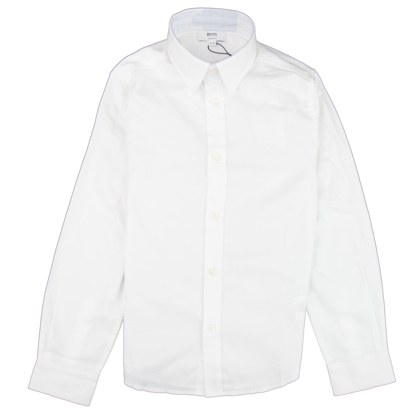 Hugo Boss Kids Long Sleeve Shirt White