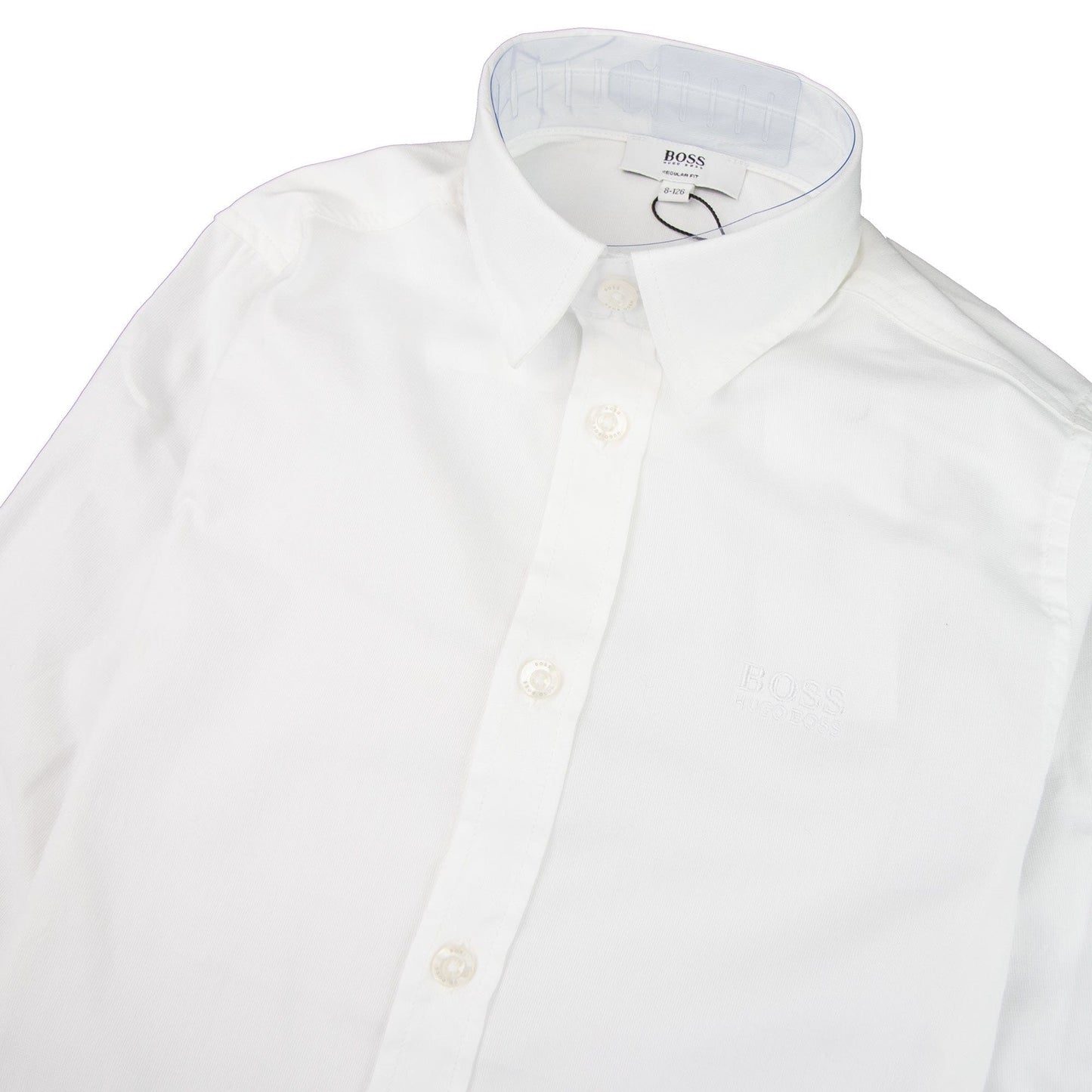 Hugo Boss Kids Long Sleeve Shirt White