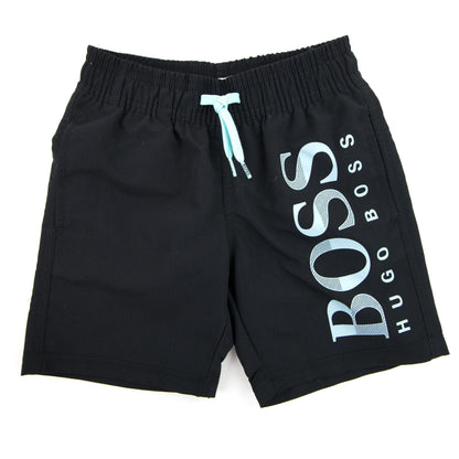 Hugo Boss Kids Logo Swimshorts Black