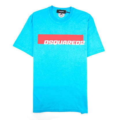 Dsquared2 Stripe Logo T-shirt Teal