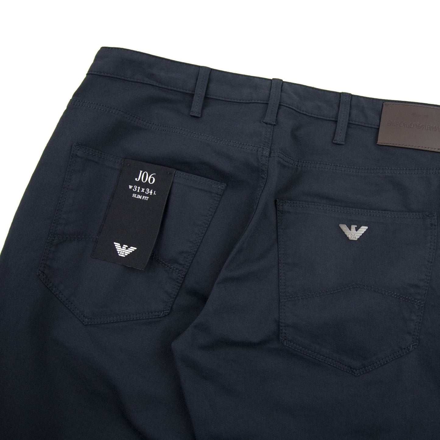 Armani Jeans J06 Slim Fit Chinos Navy 998