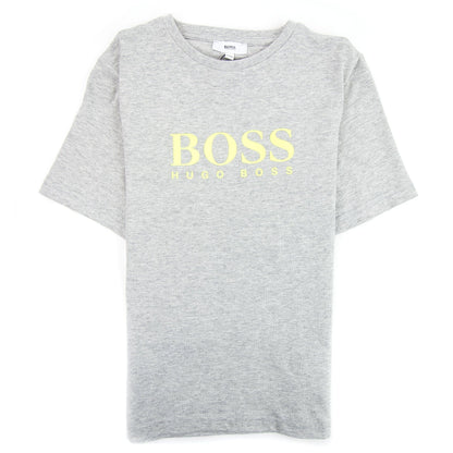 Hugo Boss Kids Small Chest Logo T-shirt Grey/lime