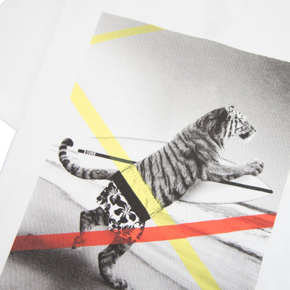 Hugo Boss Kids Tiger T-shirt White