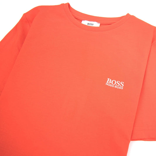 Hugo Boss Kids Small Logo T-shirt Poppy