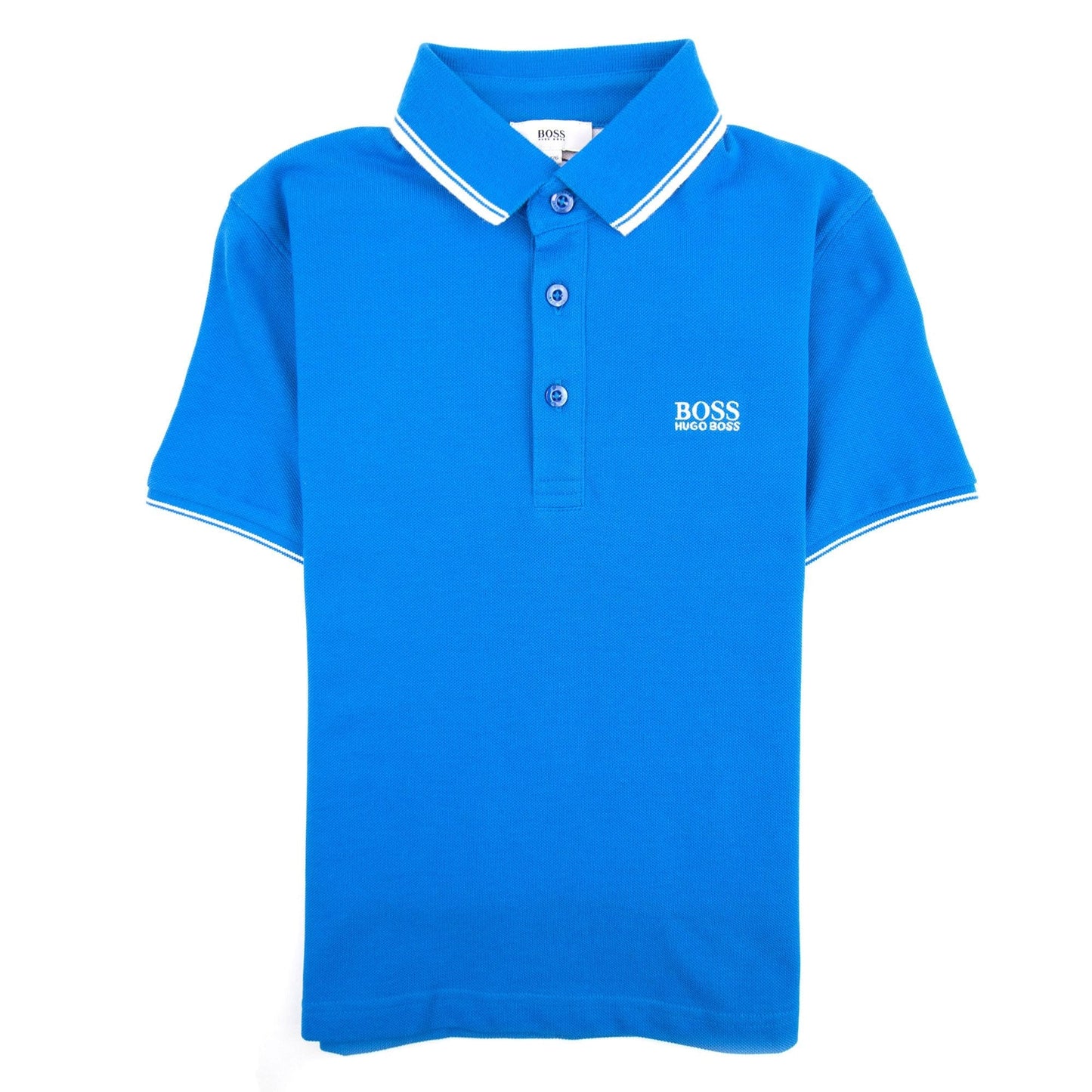 Hugo Boss Kids Twin Tipped Short Sleeve Polo Blue