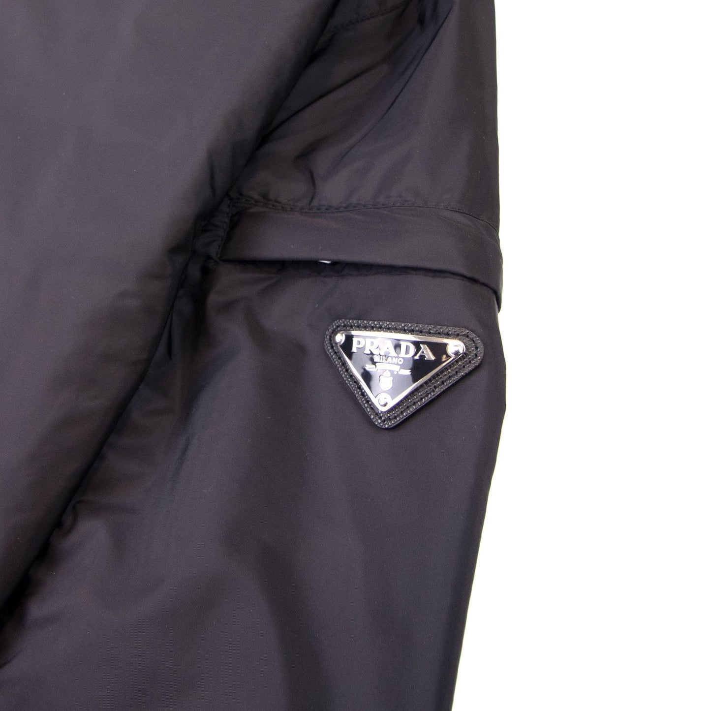 Prada Giubbotto Nylon Piuma Windbreaker Jacket Nero