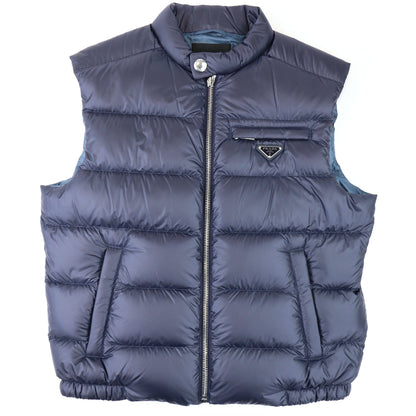 Prada Piumino Ripstop Gilet Navy/Aviazione
