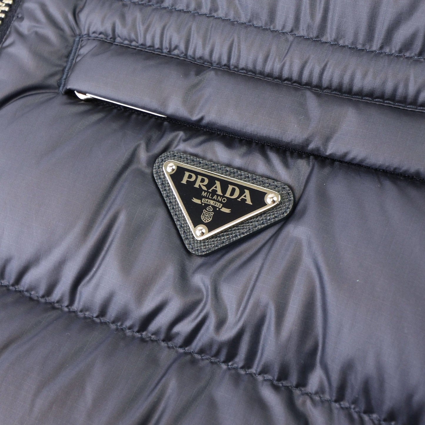 Prada Piumino Ripstop Gilet Navy/Aviazione