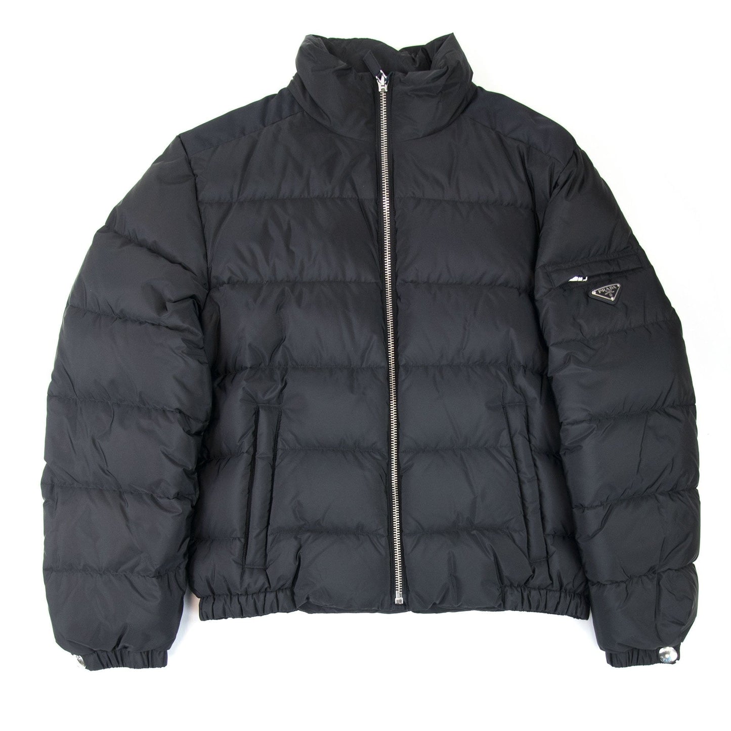 Prada Piumino Nylon Piuma Puffer Jacket Nero
