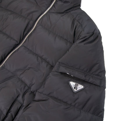 Prada Piumino Nylon Piuma Puffer Jacket Nero