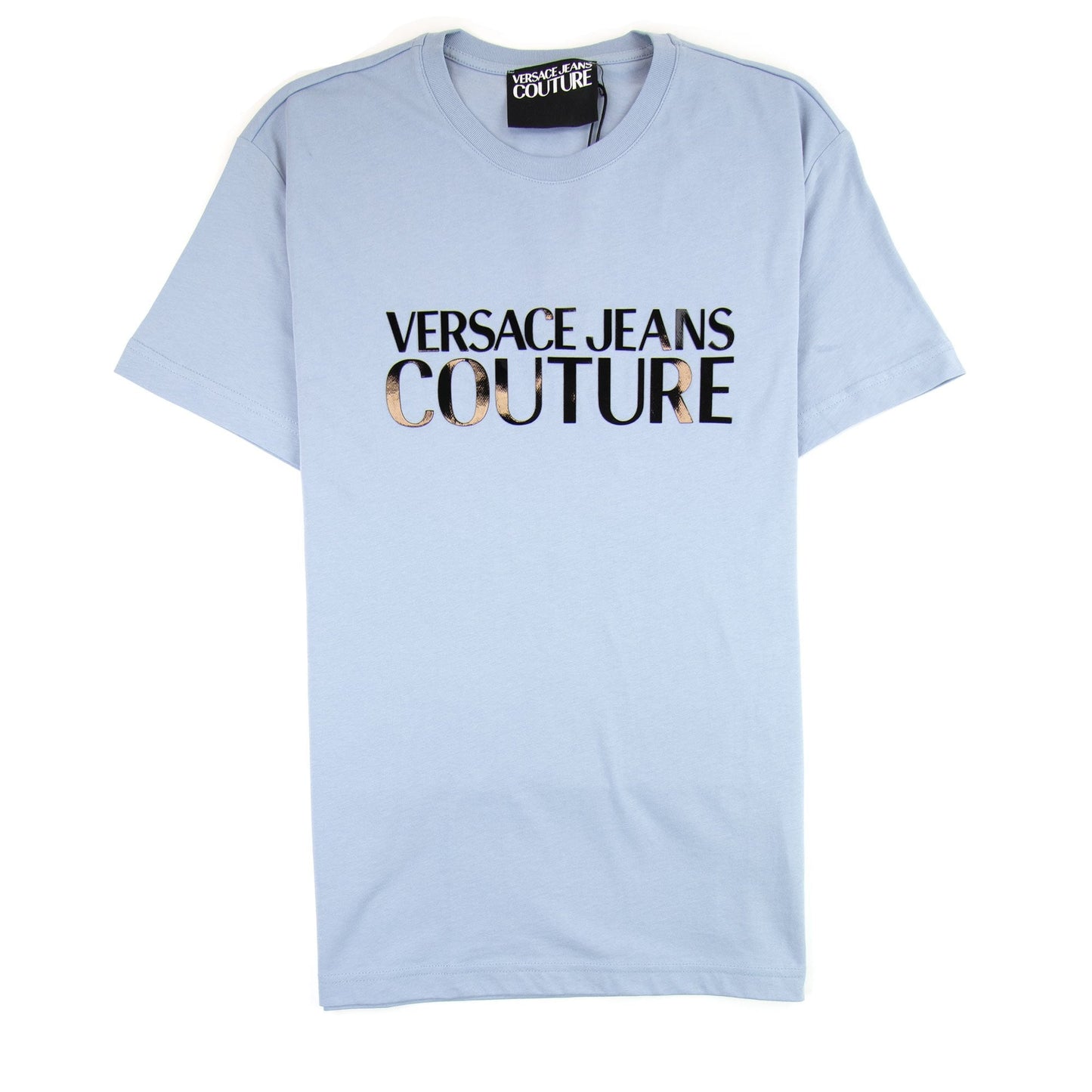 Versace Jeans Couture Logo Cotton T-shirt Light Blue