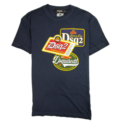 Dsquared2 Strong & Fun Vintage T-shirt Blue 524