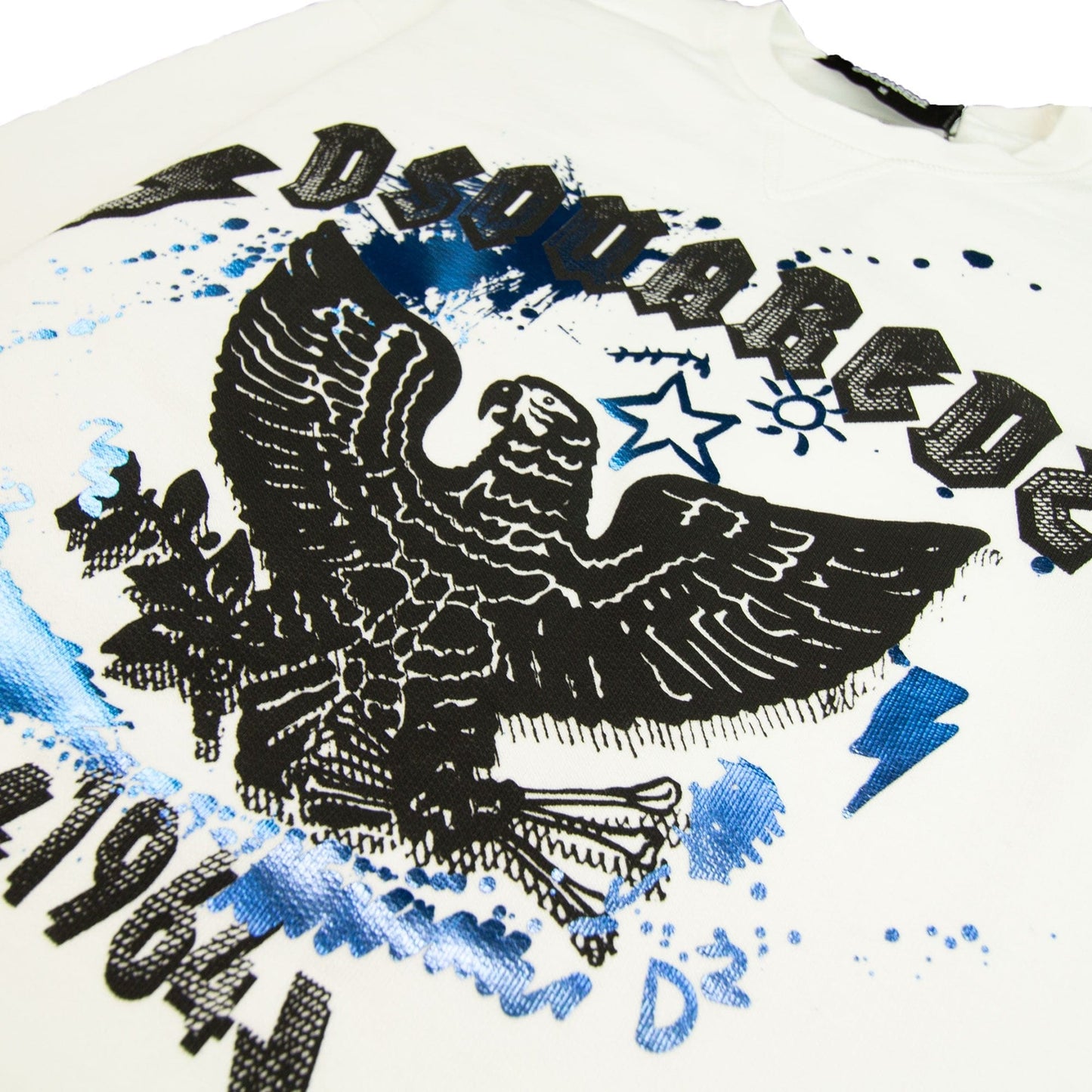 Dsquared2 Parrot Paint Sweatshirt White 0100