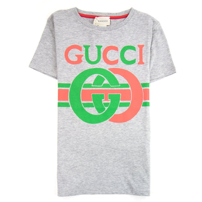 Gucci Junior Interlocking G T-shirt Grey