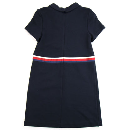 Gucci Junior Bow Web Dress Navy