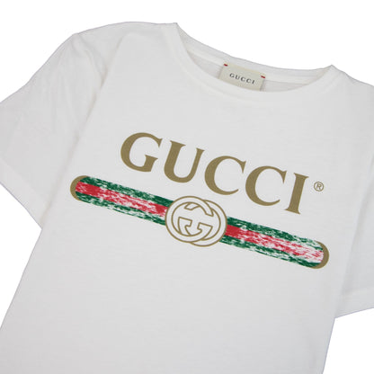 Gucci Junior Logo T-shirt White