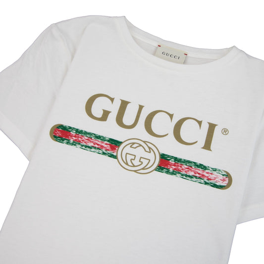 Gucci Junior Logo T-shirt White