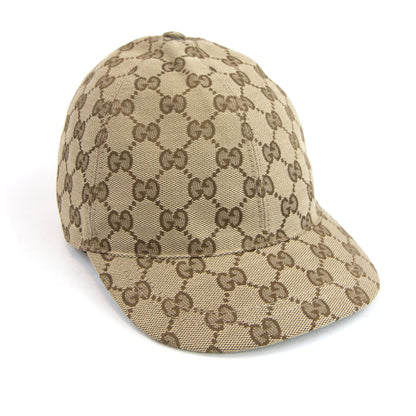 Gucci Junior GG Canvas Baseball Cap Beige