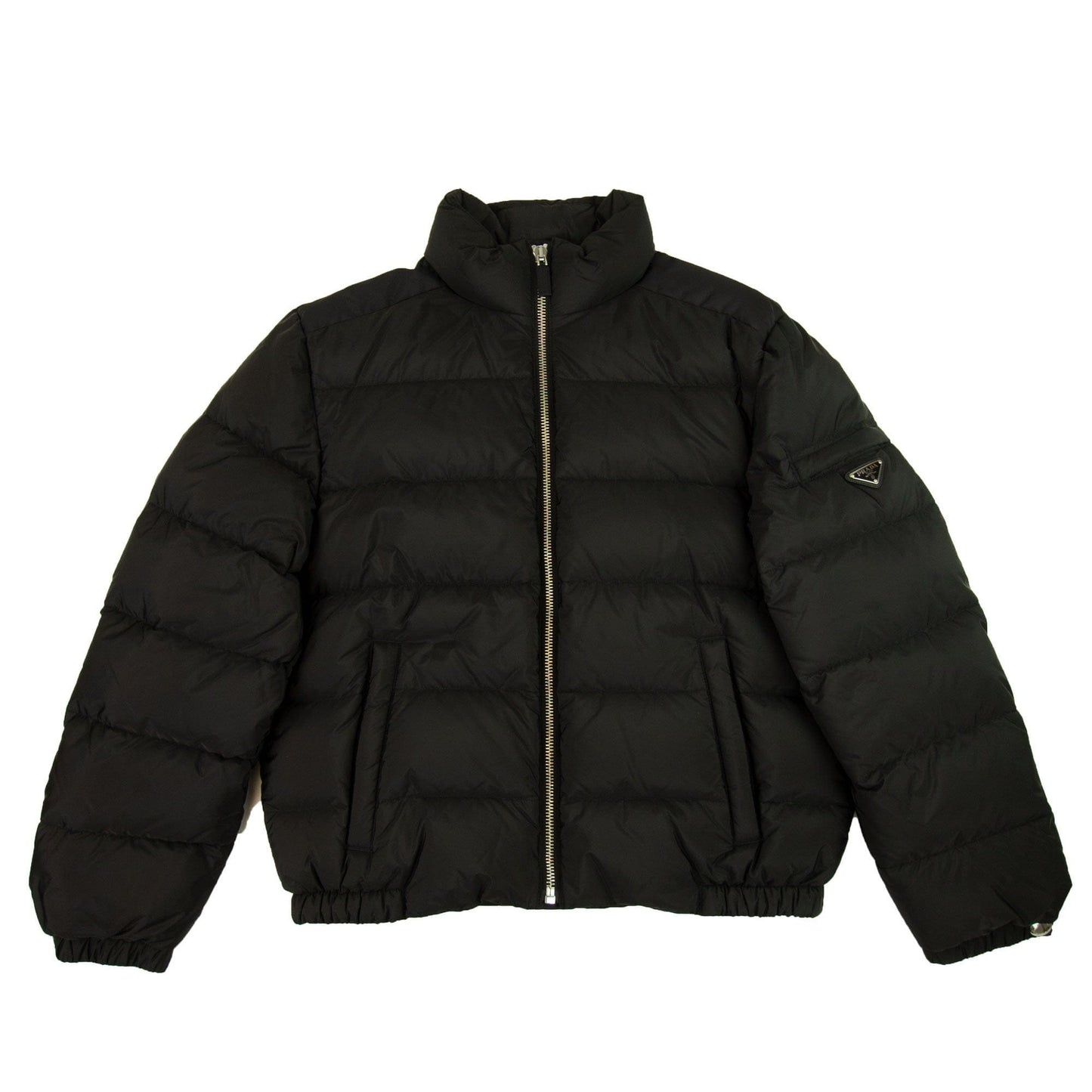 Prada Piumino Nylon Down Jacket Nero