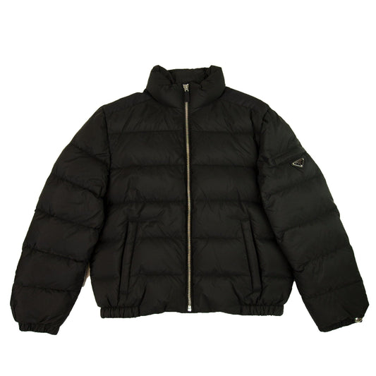 Prada Piumino Nylon Down Jacket Nero