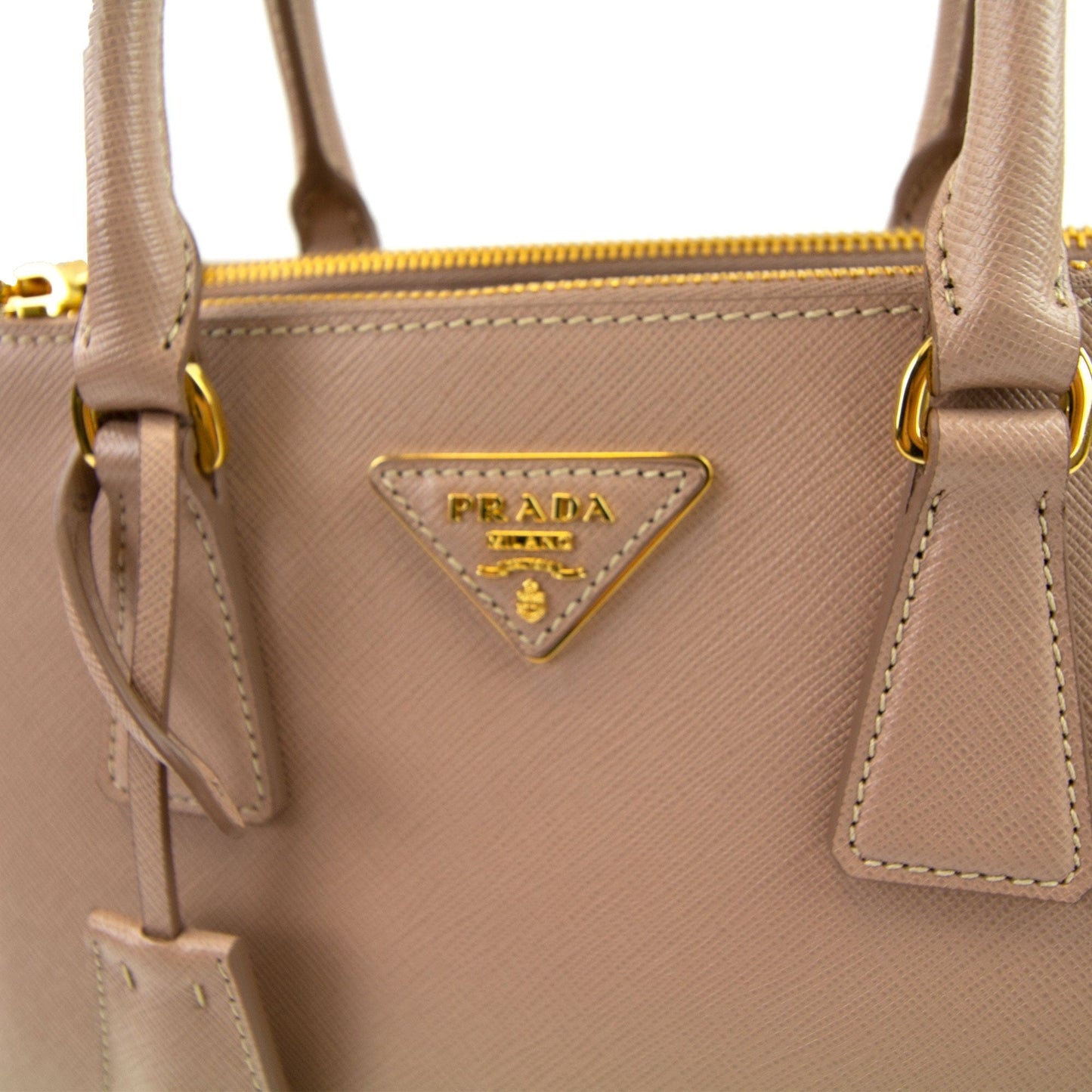 Prada Galleria Mini Saffiano Tote Bag Pink Cipria