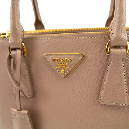 Prada Galleria Mini Saffiano Tote Bag Pink Cipria