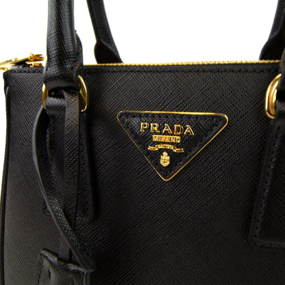 Prada Mini Saffiano Tote Bag Nero