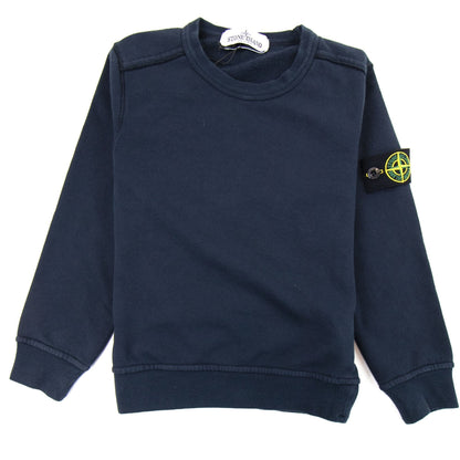 Stone Island Junior Crewneck Sweatshirt Navy V0020