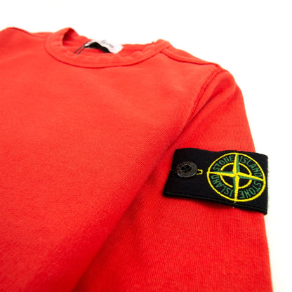 Stone Island Junior Crew Neck Sweat Red V0010