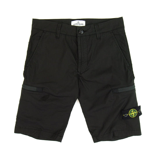 Stone Island Junior Cargo Shorts Black VOO29