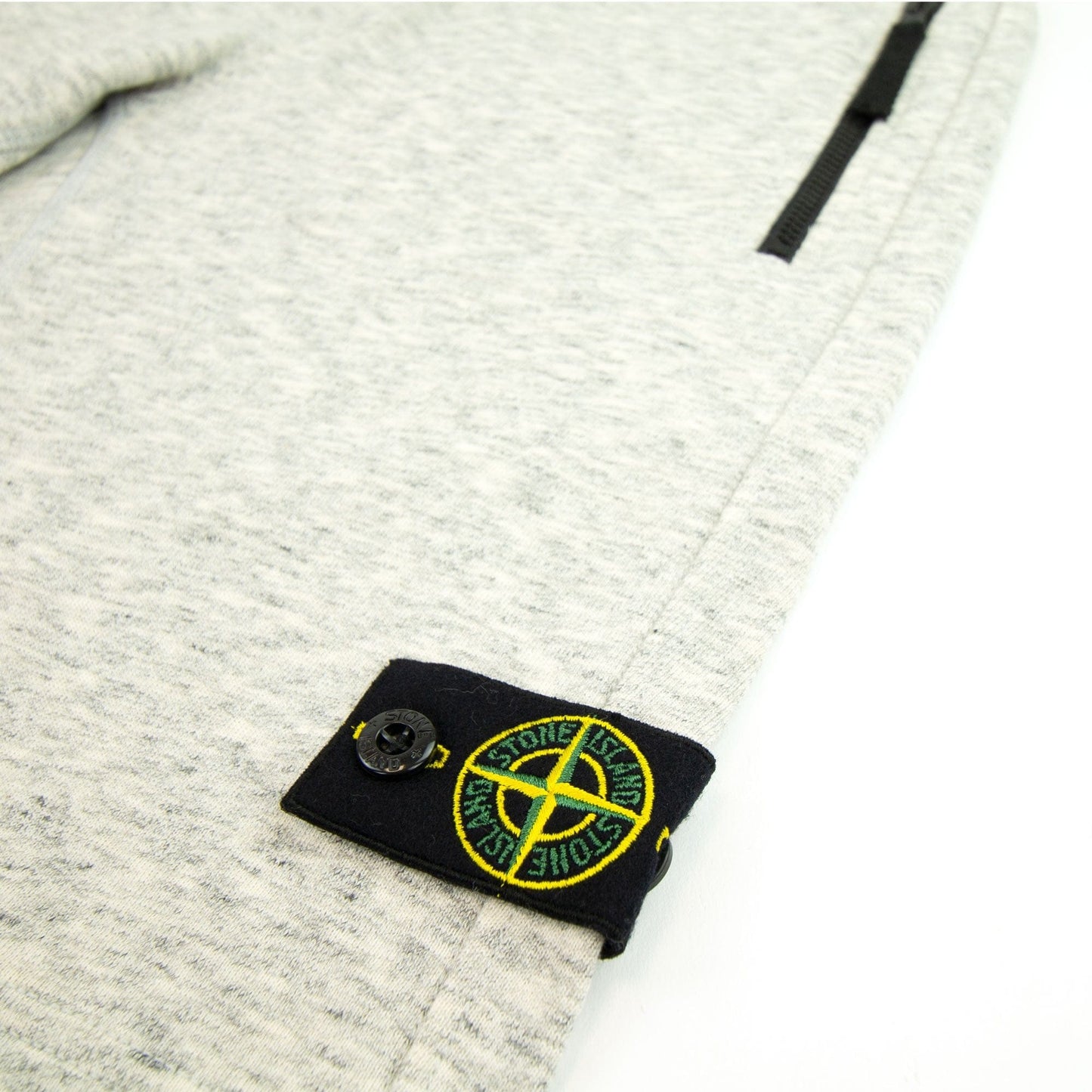 Stone Island Junior Fleece Badge Short Dust Grey V0060