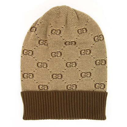Gucci Junior GG Beanie Hat Brown