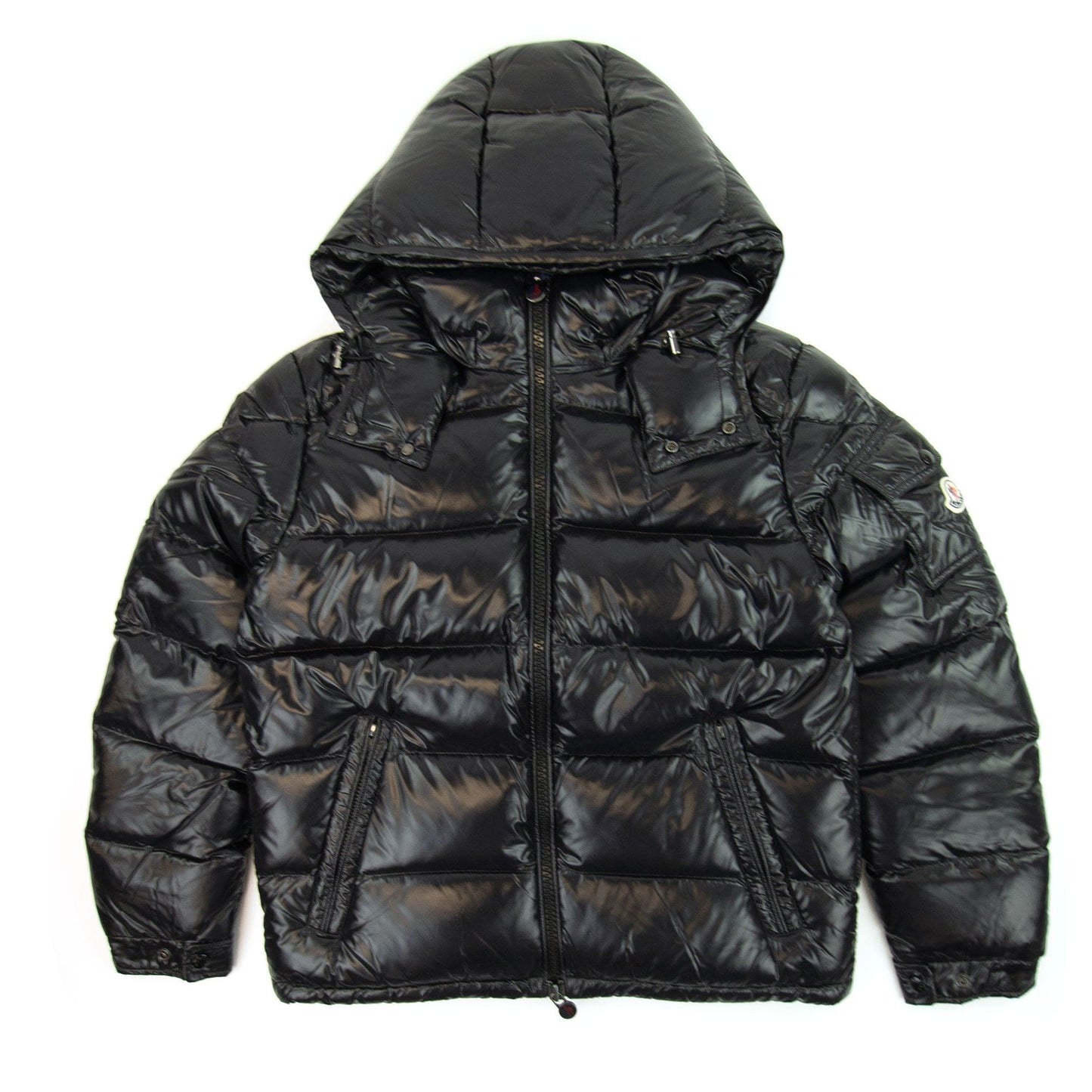 Moncler Maya Giubbotto Hooded Jacket Black 999