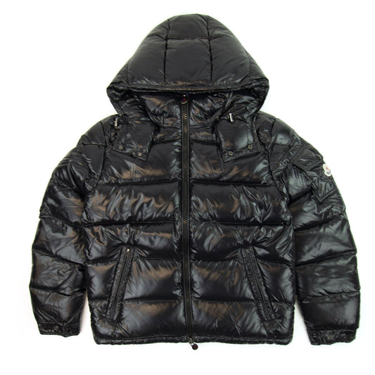 Moncler Maya Giubbotto Hooded Jacket Black 999
