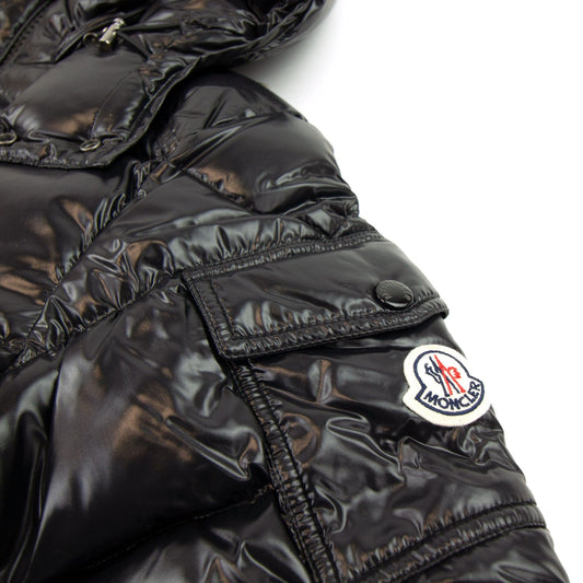 Moncler Maya Giubbotto Hooded Jacket Black 999