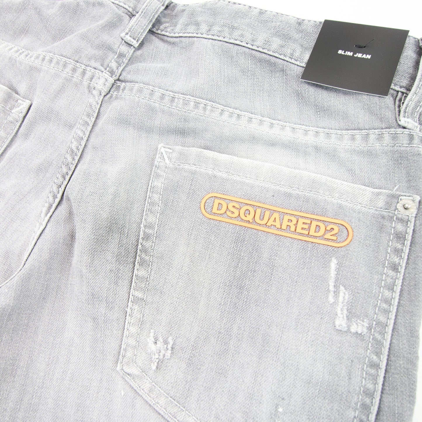 Dsquared2 Grey Denim Slim Jeans Grey