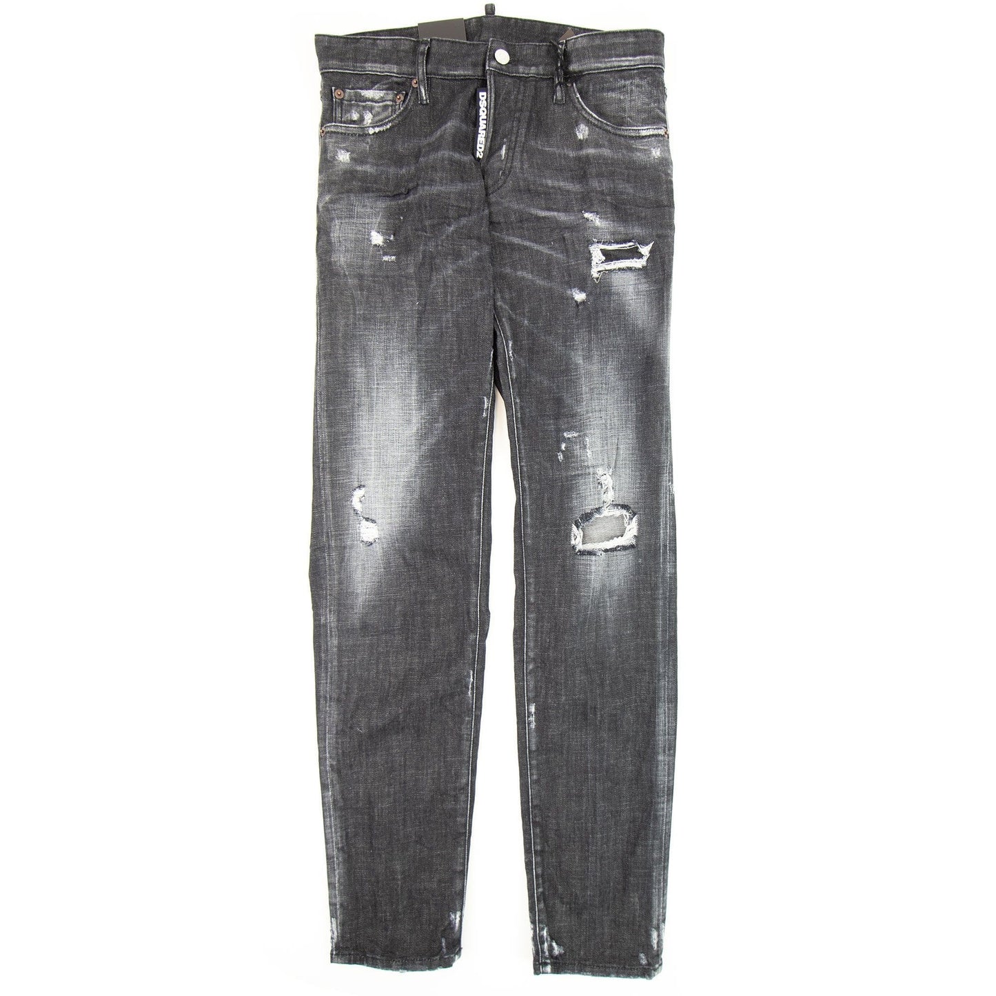 Dsquared2 Black Worked Slim Jeans Black