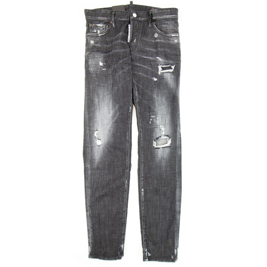 Dsquared2 Black Worked Slim Jeans Black