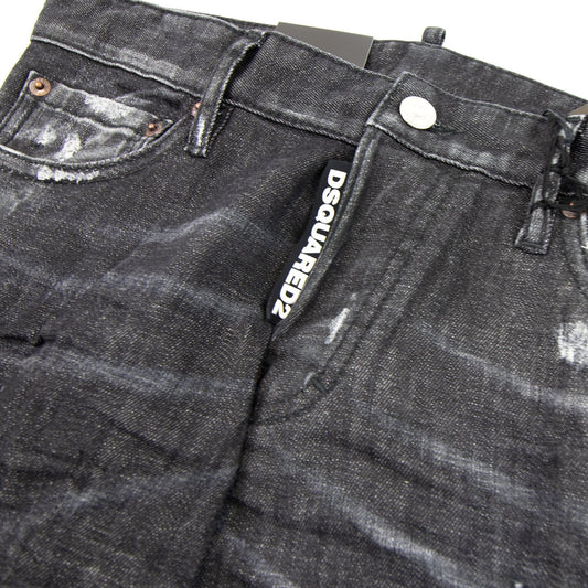Dsquared2 Black Worked Slim Jeans Black