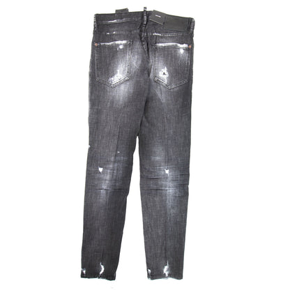 Dsquared2 Black Worked Slim Jeans Black