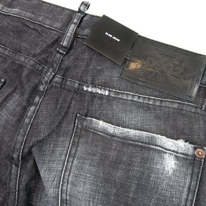 Dsquared2 Black Worked Slim Jeans Black