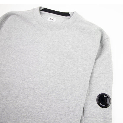 CP Company Diagonal Raised Fleece Lens Crew Sweatshirt Grey M93