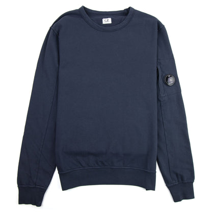 CP Company Light Fleece Lens Crew Sweatshirt Navy 888