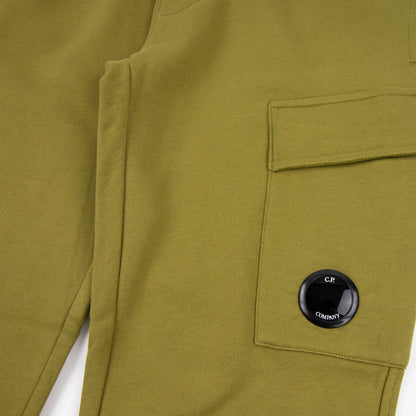 CP Company Diagonal Raised Fleece Lens Sweat Pant Moss Green 639