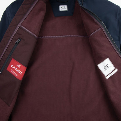 CP Company Shell Concealed Goggle Jacket Navy 888