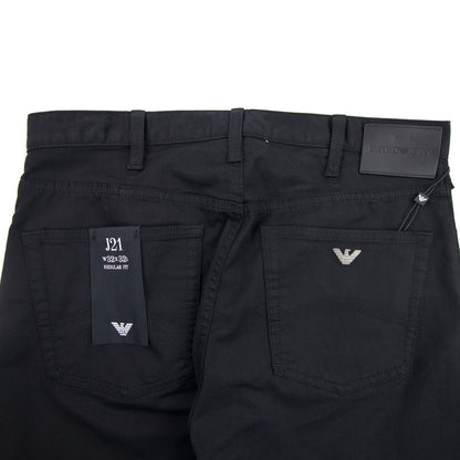 Emporio Armani Stretch Cotton Gabardine J21 Jeans Nero 0999