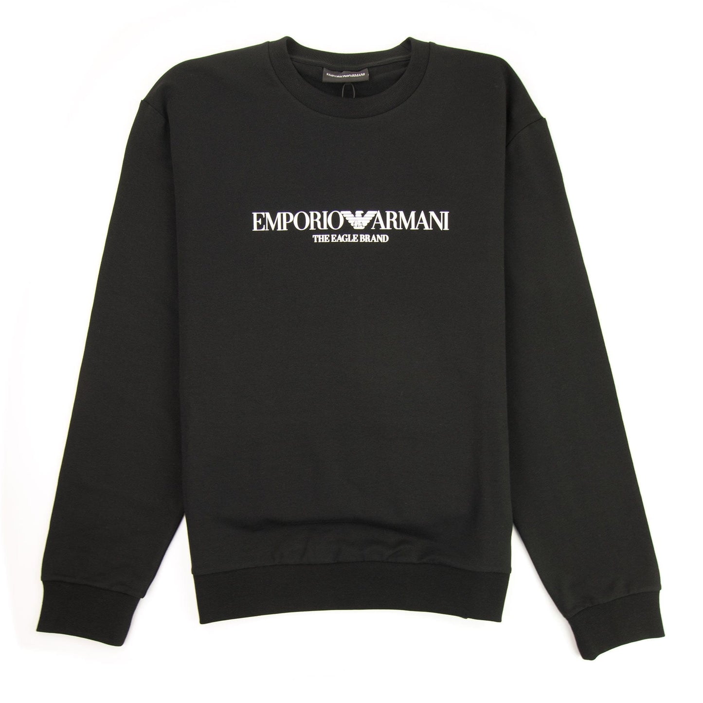 Emporio Armani Logo Print Sweatshirt Black 999